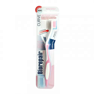 Купить Biorepair Curve Protezione Gengive 1 шт щетка зубная изогнутая для комплексной защиты ультрамягкие щетинки