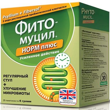 Купить Фитомуцил Норм Плюс 6 г 25 шт порошок для приготовления раствора для внутреннего применения