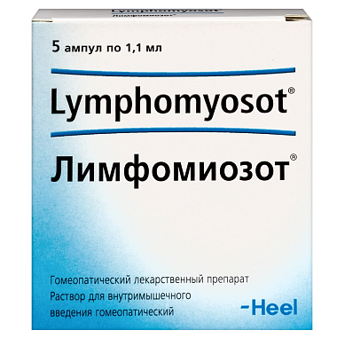 Купить Лимфомиозот 1,1 мл 5 шт раствор для внутримышечного введения гомеопатический ампулы