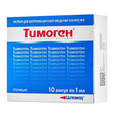 Купить Тимоген 0,01 % 1 мл 10 шт раствор для внутримышечного введения