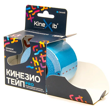 Купить Кинезио тейп Kinexib Pro 5 см х 5 м бинт адгезивный синий