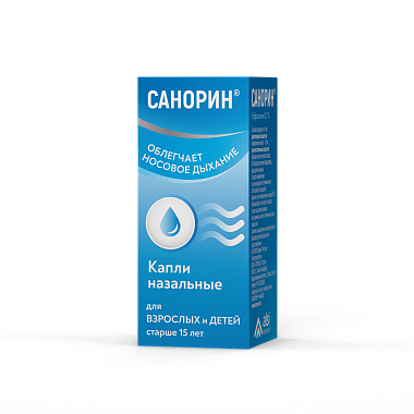 Купить Санорин капли наз 0,1% 10мл
