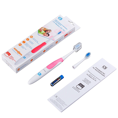 Купить CS Medica CS-161 щетка зубная электрическая звуковая розовая