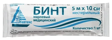 Купить Навтекс бинт нестерильный 5 м X 10 см