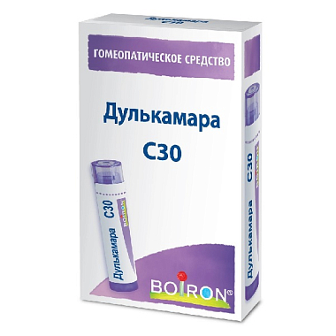 Купить Дулькамара С 30 4 г гранулы гомеопатические монокомпонентный препарат растительного происхождения