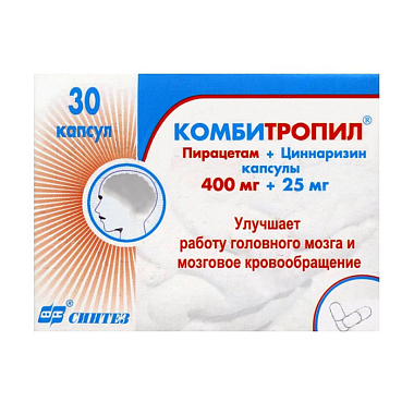 Купить Комбитропил 400 мг + 25 мг 30 шт капсулы