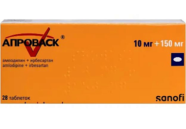 Купить Апроваск 10 мг + 150 мг 28 шт таблетки покрытые пленочной оболочкой