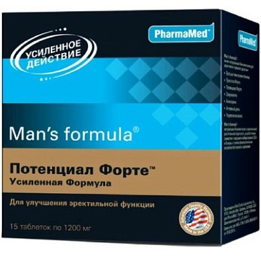Купить Man's formula Потенциал Форте усиленная формула 15 шт капсулы
