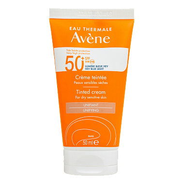 Купить Avene SPF 50+ 50 мл солнцезащитный крем тонирующий