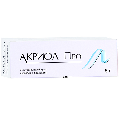 Купить Акриол Про 2,5% + 2,5% 5 г крем для местного и наружного применения