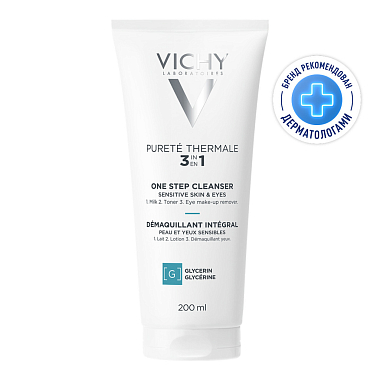 Купить Vichy Purete Thermale 200 мл средство очищающее универсальное 3 в 1