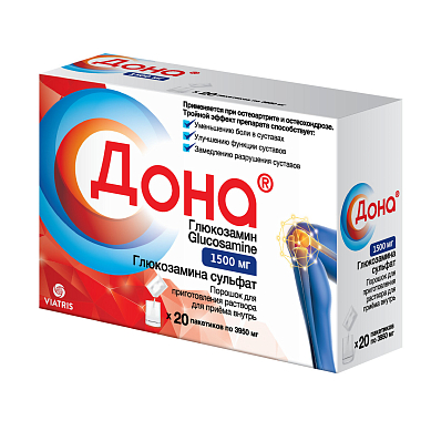 Купить Дона 1,5 г 20 шт порошок для приготовления раствора для приема внутрь