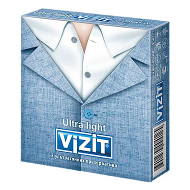 Купить VIZIT Ultra light 3 шт презервативы ультра тонкие