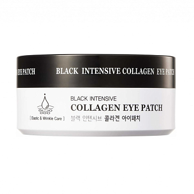Купить HANI x HANI увл гидрогел с коллагеном патчи №60 BLACK INTENSIVE COLLAGEN EYE PATCH