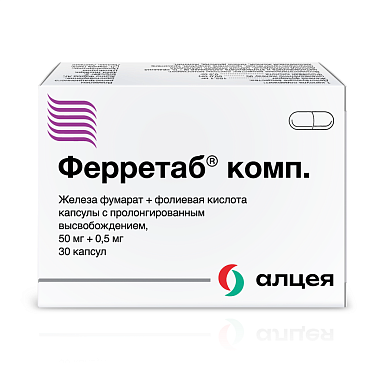 Купить Ферретаб Комп 30 шт капсулы с пролонгированным высвобождением