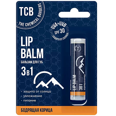 Купить The Chemical Barbers бальзам для губ 3 в 1 бодрящая корица