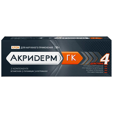 Купить Акридерм ГК 30 г крем для наружного применения