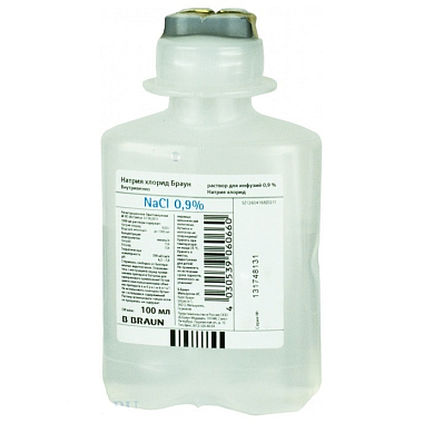 Купить Натрия хлорид-Браун 0,9% 100 мл 20 шт раствор для инфузий