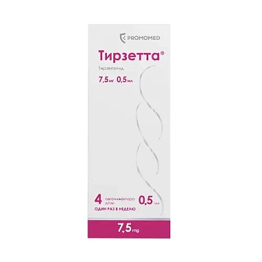 Купить Тирзетта 7,5 мг 0,5 мл 4  шт раствор для подкожного введения шприц в автоинжекторе