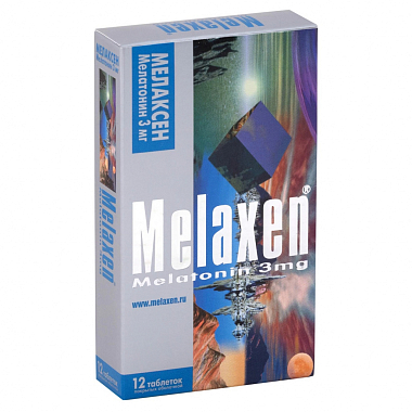 Купить Мелаксен 3 мг 12 шт таблетки покрытые пленочной оболочкой