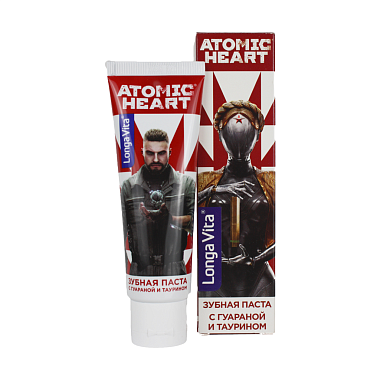 Купить Longa Vita Atomic Heart паста зубная с гуараной и таурином