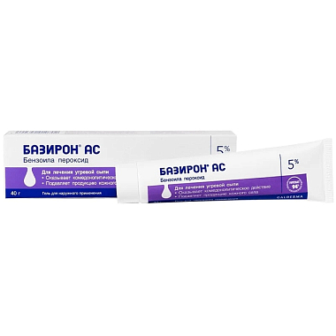 Купить Базирон АС 5 % 40 г гель