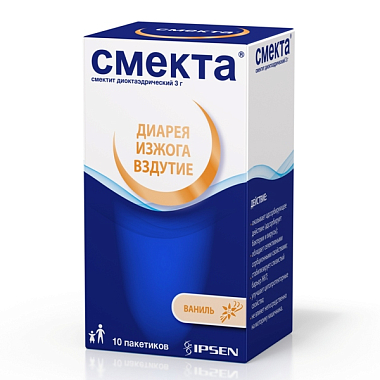 Купить Смекта 3 г 10 шт порошок для приготовления суспензии для приема внутрь ваниль