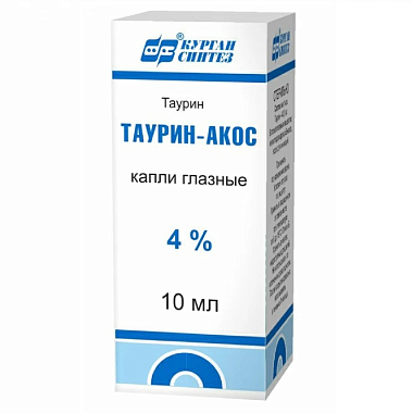 Купить Таурин-Акос капли глазные  4% 10мл