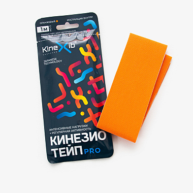 Купить Кинезио тейп Kinexib Pro 5 см × 1 м бинт адгезивный оранжевый