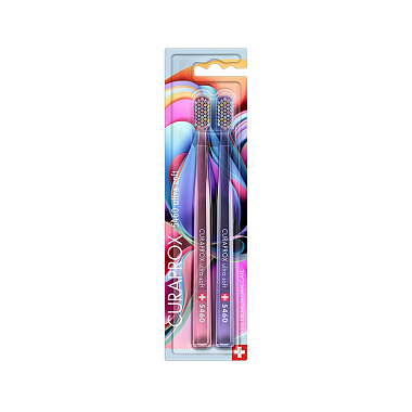 Купить Curaprox Ultrasoft Duo Colorful Curls 2 шт набор щеток зубных ультрамягкие