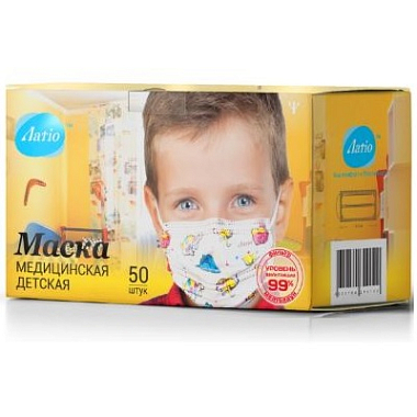 Купить Маска медиц Латио №50 д/детей с рисунком
