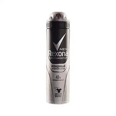 Купить Rexona Men 150 мл антиперспирант аэрозоль невидимый на черном и белом