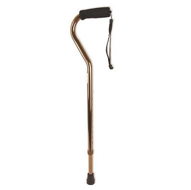 Купить Трость AMCO-45 инвалидная телескопическая металлическая с центрированной рукоятью бронзовая