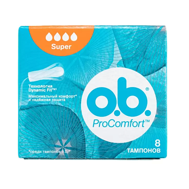 Купить o.b. ProComfort 8 шт тампоны супер