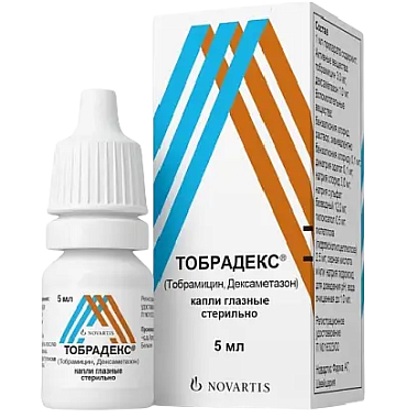 Купить Тобрадекс 5 мл капли глазные