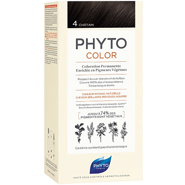 Купить Phyto color №4 (шатен) краска для волос