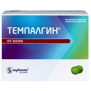Купить Темпалгин 100 шт таблетки покрытые пленочной оболочкой