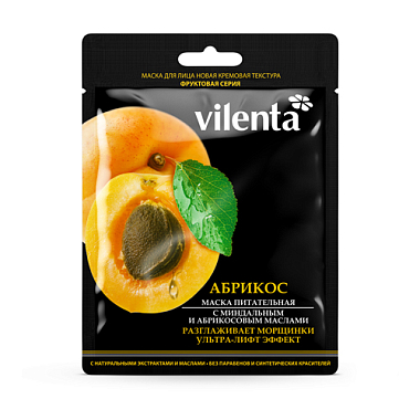Купить Vilenta тканевая крем-маска питательная с миндальным и абрикосовым маслом