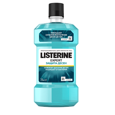 Купить Listerine 250 мл ополаскиватель для полости рта защита десен