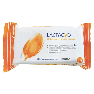 Купить Lactacyd 15 шт салфетки для интимной гигиены