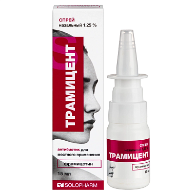Купить Трамицент 1,25% 15 мл спрей назальный