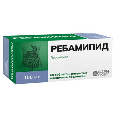 Купить Ребамипид 100 мг 60 шт таблетки покрытые пленочной оболочкой