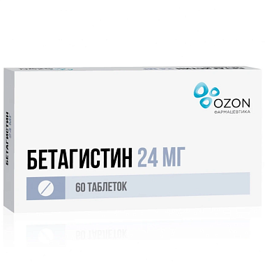 Купить Бетагистин-Озон 24 мг 60 шт таблетки