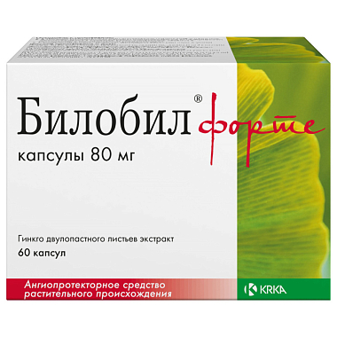 Купить Билобил Форте 80 мг 60 шт капсулы