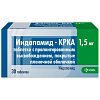 Купить Индапамид-КРКА 1,5 мг 30 шт таблетки с пролонгированным высвобождением покрытые пленочной оболочкой