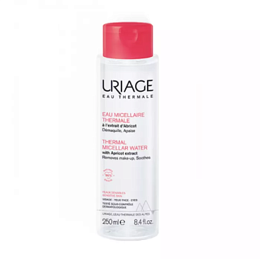 Купить Uriage Thermal Micellar Water 250 мл вода мицеллярная очищающая без ароматизаторов для гиперчувствительной кожи