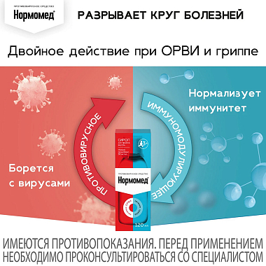 Купить Нормомед 50 мг/мл 120 мл сироп