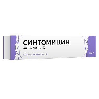 Купить Синтомицин 10% 25 г линимент