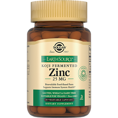 Купить Solgar Цинк в ферментированной культуре Коджи 25 мг 30 шт капсулы