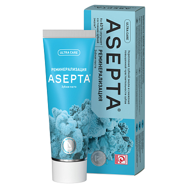 Купить Asepta Реминерализация 75 мл паста зубная укрепление зубной эмали  